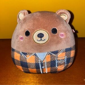 Omar the Bear in Plaid Shirt Squishmallow 5"